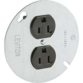 Leviton 15 amps 125 V Brown Outlet 5-15R 1 pk