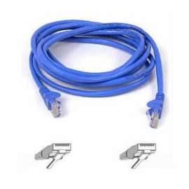Belkin Cat5e Patch Cable, RJ-45 Male Network, RJ-45 Male Network, 40ft, Blue