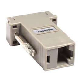 Raritan Null Modem Adapter, 1 x RJ-45 Female, 1 x 9-pin DB-9 Serial Female