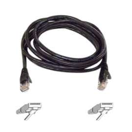Belkin Cat. 6 Patch Cable, RJ-45 Male, RJ-45 Male, 14ft, Black