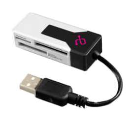 Aluratek MicroSD / MiniSD USB2.0 Multi-Media Card Reader, microSD, RS-MMC, miniSD Card, Memory Stick, Memory Stick Duo, Memory Stick PRO, MultiMediaCard (MMC), Memory Stick PRO Duo, Secure Digital (SD) Card