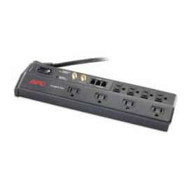 APC by Schneider Electric APC SurgeArrest Home/Office 8-Outlets Surge Suppressor, Receptacles: 8 x NEMA 5-15R, 1750J