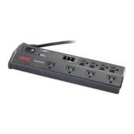 APC by Schneider Electric APC SurgeArrest Home/Office 8-Outlets Surge Suppressor, Receptacles: 8 x NEMA 5-15R, 1750J