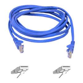 Belkin Cat6 Snagless Patch Cable, 5 Feet Blue - 5 ft Category 6 Network Cable for Network Device - First End: 1 x RJ-45 Network - Male - Second End: 1 x RJ-45 Network - Male - Patch Cable - Blue