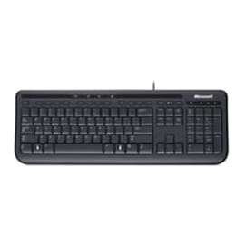 Microsoft Wired Keyboard 600, USB, Black, English