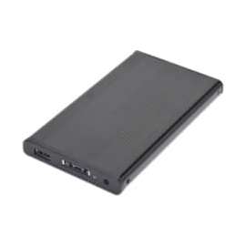 Sabrent EC-25HSU Hard Drive Enclosure, 1 x 2.5", 9.5 mm Height Internal, Serial ATA, eSATA, USB, External