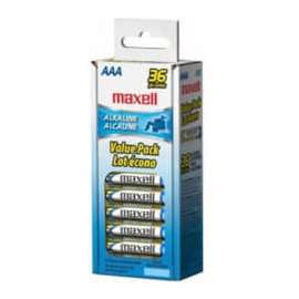 Maxell 723815 LR03 General Purpose Battery, For Multipurpose, AAA, 36