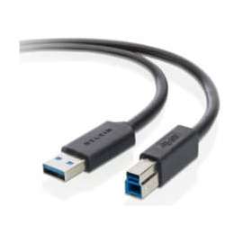 Belkin F3U159B06 USB Cable Adapter, 6 ft USB Data Transfer Cable, First End: 1 x USB 3.0 Type A, Male, Second End: 1 x USB 3.0 Type B