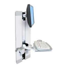 Ergotron Restricted Ergotron StyleView 60-609-216 Lift for Flat Panel Display, Keyboard - White - 24" Screen Support - 33 lb Load Capacity - 75 x 75, 100 x 100 - VESA Mount Compatible