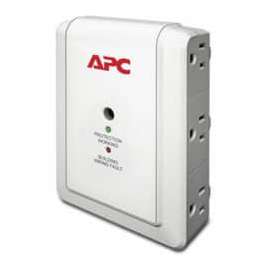 APC by Schneider Electric SurgeArrest Essential P6W 6-Outlets Surge Suppressor - 6 x NEMA 5-15R - 1080 J - 120 V AC Input - 120 V AC Output