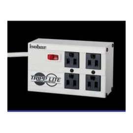 Tripp Lite Isobar 4-Outlet Surge Protector 6 ft. Cord with Right-Angle Plug 3330 Joules Metal Housing, Receptacles: 4 x NEMA 5-15R, 3330J