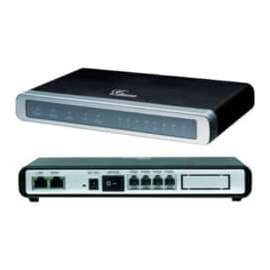 Grandstream GXW4104 VoIP Gateway, 2 x RJ-45, 4 x FXO, Fast Ethernet, Rack-mountable, Desktop, Wall Mountable