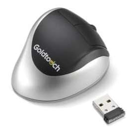 GOLDTOUCH COMFORT BLUETOOTH WIRELESS MOUSE W/ DONGLE, Optical, Wireless, Bluetooth, 1000 dpi