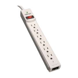 Tripp Lite Surge Protector Power Strip 6 Outlet RJ11 8' Cord 990 Joules, 6 x NEMA 5-15R, 1875 VA, 990 J, 125 V AC Input