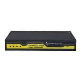 Brainboxes 4 Port RS422/485 Ethernet to Serial Adapter - DIN Rail Mountable, Wall-mountable - TAA Compliant