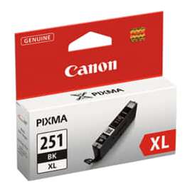 Canon CLI-251BK Original Inkjet Ink Cartridge, Black Pack, 1105 Pages