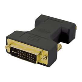 4XEM DVI Male To VGA Female Adapter SVGA SXGA UXGA HDTV, DVI Male to VGA Female adapter 1 x HD-15 Female VGA, 1 x DVI-I (Dual-Link) Male Video, Black
