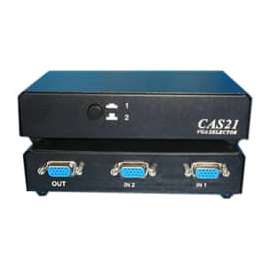 4XEM 2 Port VGA Switch, 1600 x 1280, SVGA, 2 x 2, Computer, Display, Projector1 x VGA Out