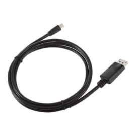 4XEM 6Ft Mini DisplayPort To DisplayPort M/M Adapter Cable (Black), 6 ft DisplayPort A/V Cable for Audio/Video Device, Monitor, Projector, TV, Mac mini, Notebook, First End: 1 x 20-pin Mini DisplayPort Digital Audio/Video, Male, Second End: 1 x 20-pin Dis
