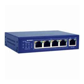 4XEM 4-Port PoE+(Plus) 25.5Watt 10/100Mbps Ethernet Switch, 4 Ports, Fast Ethernet, 10/100Base-TX, 2 Layer Supported