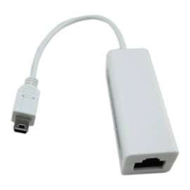 4XEM Mini USB to 10/100Mbps Ethernet Adapter - USB - 1024 MB/s Data Transfer Rate - 1 Port(s) - 1 x Network (RJ-45) - Twisted Pair - 10/100Base-TX