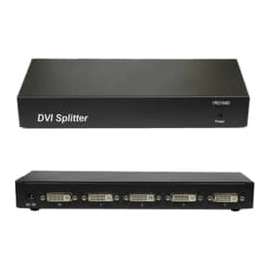 4XEM 4-Port DVI Video Splitter 1900x1200, 350 MHz to 350 MHz, DVI In, DVI Out
