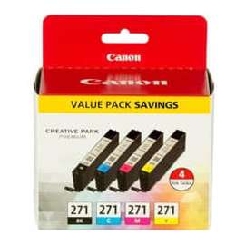 Canon Original Inkjet Ink Cartridge, Cyan, Magenta, Yellow, Black, 4 / Pack, Inkjet, 4 / Pack