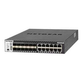 Netgear M4300 Stackable Managed Switch with 24x10G including 12x10GBASE-T and 12xSFP+ Layer 3, 12 Ports, Manageable, 10 Gigabit Ethernet, Gigabit Ethernet, 10GBase-T, 10GBase-X