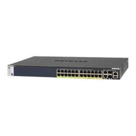 Netgear M4300 24x1G PoE+ Stackable Managed Switch with 2x10GBASE-T and 2xSFP+ (1000W PSU), 26 Ports, Manageable, Gigabit Ethernet, 10 Gigabit Ethernet, 10GBase-T, 1000Base-T, 10GBase-X