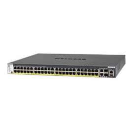 Netgear M4300 48x1G PoE+ Stackable Managed Switch with 2x10GBASE-T and 2xSFP+ (1;000W PSU), 50 Ports, Manageable, 10 Gigabit Ethernet, Gigabit Ethernet, 10GBase-T, 10GBase-X, 1000Base-T