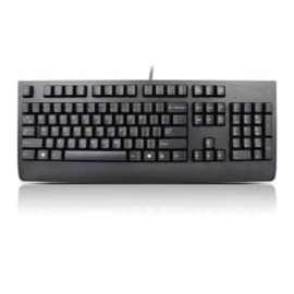 Lenovo USB Keyboard Black French 189, Cable Connectivity, USB Interface, French, Desktop Computer, Notebook