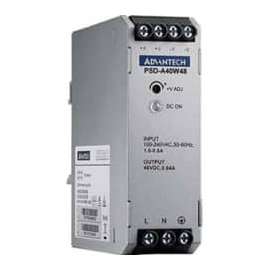 Advantech 40 Watts Compact Size DIN-Rail Power Supply, DIN Rail, 110 V DC, 120 V AC, 230 V AC, 375 V DC Input, 48 V DC @ 840 mA Output, 40 W