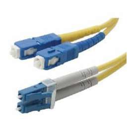 Belkin Duplex Fiber Optic Cable, LC Male, SC Male, 16.4ft