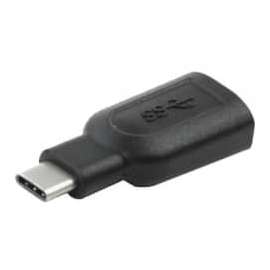 4XEM USB Type-C to USB Type-A Adaptor, 1 Pack, 1 x Type A USB 3.0 USB Female, 1 x Type C USB 3.0 USB Male, Black