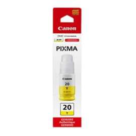 Canon GI-20 Yellow Ink Bottle, Inkjet, Cyan