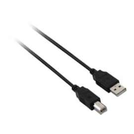 V7 Black USB Cable USB 2.0 A Male to USB 2.0 B Male 2m 6.6ft