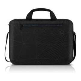 Dell Essential ES1520C Carrying Case (Briefcase) for 15" to 15.6" Notebook, Black, Water Resistant Exterior, Reflective Printing with Bumped UP Texture, Hand Grip, Shoulder Strap, Trolley Strap