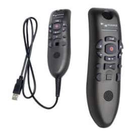 Nuance PowerMic III Wired Microphone, 9 ft, Mono, 20 Hz to 16 kHz, Uni-directional