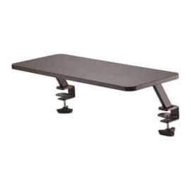 StarTech.com Monitor Riser Stand - Clamp-on Monitor Shelf for Desk - Extra Wide 25.6"/65 cm - For up to 34" Monitors - Black (MNRISERCLMP)