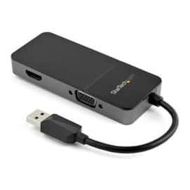 StarTech.com USB 3.0 to HDMI and VGA Adapter -4K/1080p USB Type A Dual Monitor Multiport Display Adapter Converter -External Graphics Card