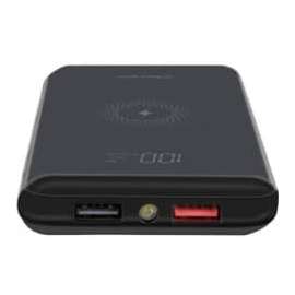 Aluratek AWPBQ10KF Power Bank, For Smartphone, Tablet, USB Type A Device, USB Type C Device, Gaming Device, Bluetooth Device, Qi-enabled Device, Lithium Ion (Li-Ion), 10000 mAh, 3 A