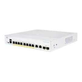 Cisco 350 CBS350-8P-E-2G Ethernet Switch - 10 Ports - Manageable - 2 Layer Supported - Modular - 2 SFP Slots - 14.31 W Power Consumption - 67 W PoE Budget - Optical Fiber, Twisted Pair - PoE Ports - Rack-mountable - Lifetime Limited Warranty