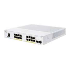 Cisco 350 CBS350-16P-E-2G Ethernet Switch - 18 Ports - Manageable - 2 Layer Supported - Modular - 2 SFP Slots - 23.68 W Power Consumption - 120 W PoE Budget - Optical Fiber, Twisted Pair - PoE Ports - Rack-mountable - Lifetime Limited Warranty