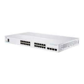 Cisco 350 CBS350-24T-4G Ethernet Switch - 28 Ports - Manageable - 2 Layer Supported - Modular - 4 SFP Slots - 25.63 W Power Consumption - Optical Fiber, Twisted Pair - Rack-mountable - Lifetime Limited Warranty