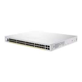 Cisco 350 CBS350-48FP-4X Ethernet Switch - 48 Ports - Manageable - Gigabit Ethernet, 10 Gigabit Ethernet - 1000Base-T, 10GBase-X - 2 Layer Supported - Modular - 76.22 W Power Consumption - 740 W PoE Budget - Optical Fiber, Twisted Pair - PoE Ports