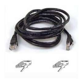 Belkin Cat. 5E UTP Patch Cable, RJ-45 Male, RJ-45 Male, 6", Black