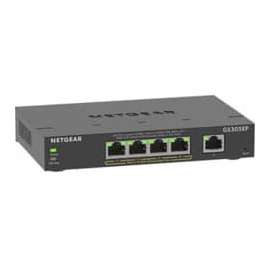 Netgear 5-Port Gigabit Ethernet SOHO Smart Managed Plus PoE Switch with 4-Port PoE+, 5 Ports, Manageable, 2 Layer Supported, 63 W PoE Budget