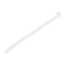 4XEM 250 Pack 10" Cable Ties, White Medium Nylon/Plastic Zip Tie, Cable Tie, White, 250 Pack