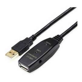 4XEM 20M USB 2.0 Active Extension Cable, 65.62 ft USB Data Transfer Cable for Peripheral Device, First End: 1 x USB 2.0 Type A, Male, Second End: 1 x USB 2.0 Type A