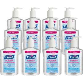 PURELL Advanced Hand Sanitizer Gel, 8 oz. Bottle, 12 Bottles/Case